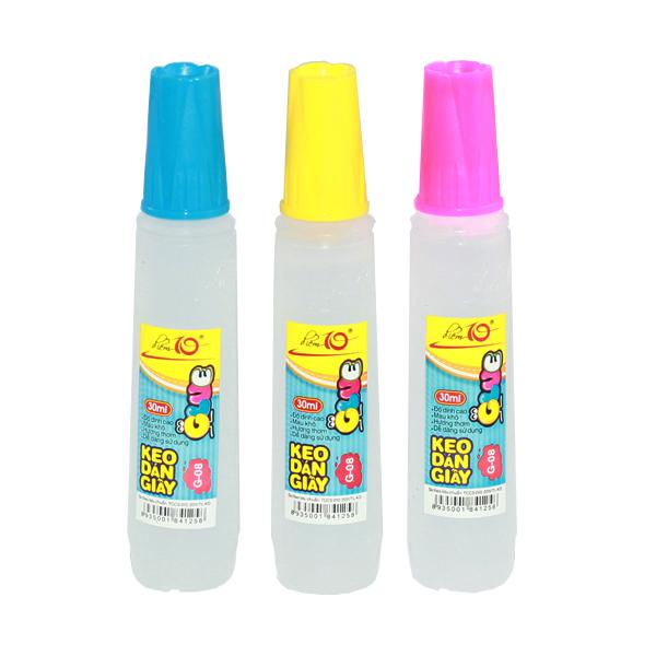 Keo Dán Giấy 30ml Thiên Long Điểm 10 TP-G08 Lốc 12 Chai