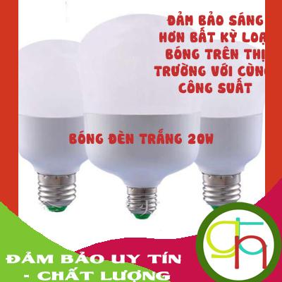 Bộ 10 bóng đèn Led trụ 18W / 20W TAT - Tiết kiệm điện (Trắng)