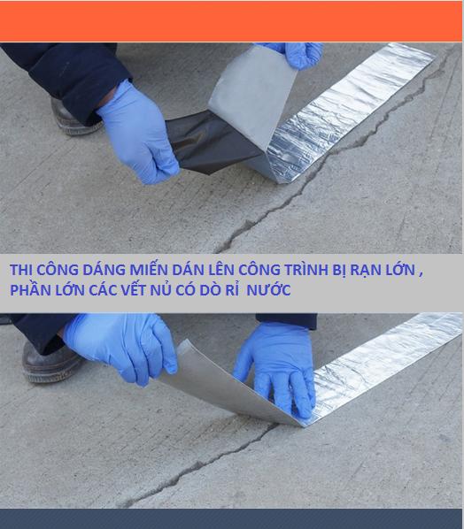 HDPE BĂNG KEO DÁN BẠT ,DÁN CHỐNG THẤM QUY CÁCH 10CM X 10 MÉT TẶNG 4 CUỐN FLEX TAPE