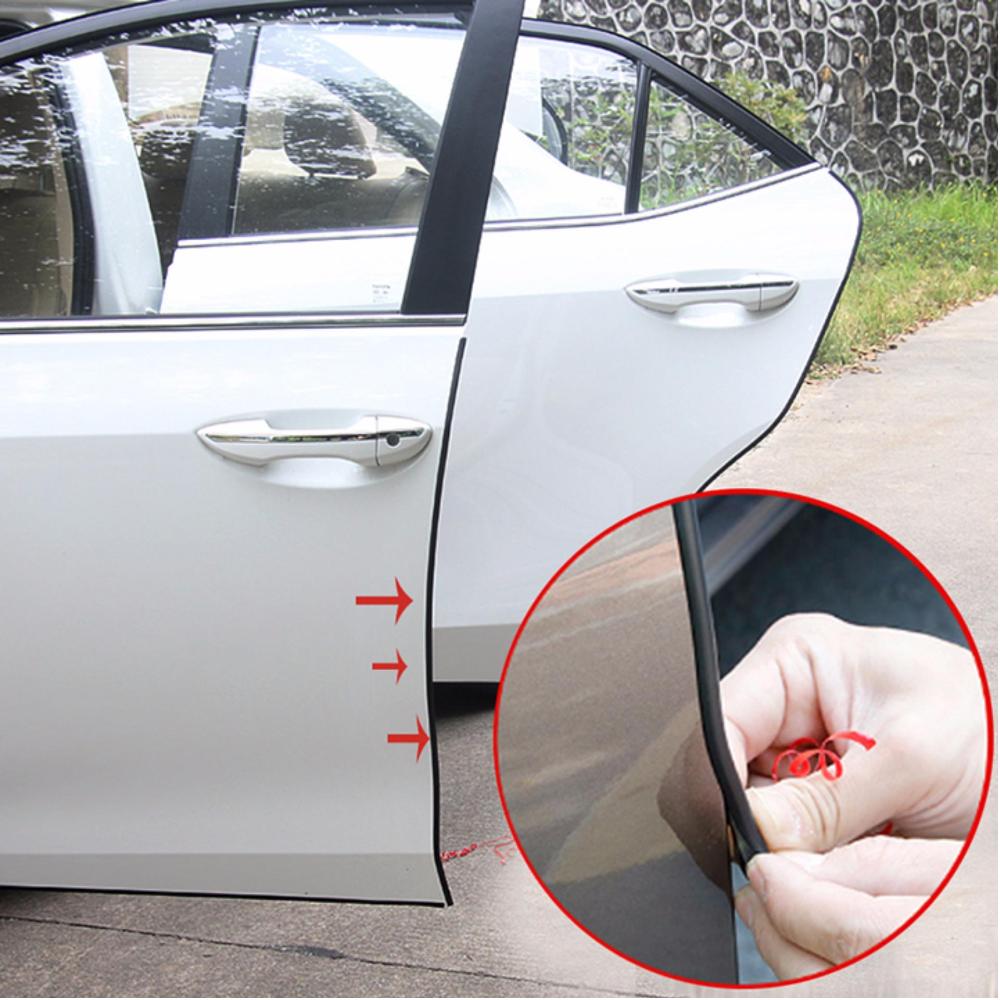 Dây Viền Cao Su Trang Trí cửa  Xe Ô Tô 5M (màu đen)