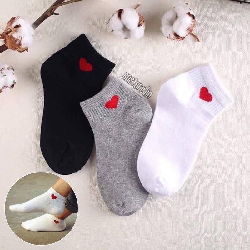 5 đôi Tất trái tim Hàn Quốc