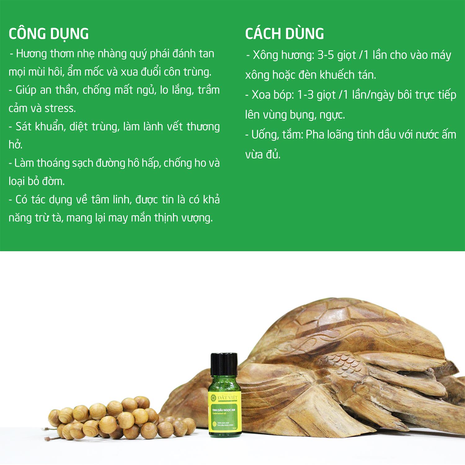 [HCM]Tinh Dầu Ngọc Am Đất Việt (10ml)