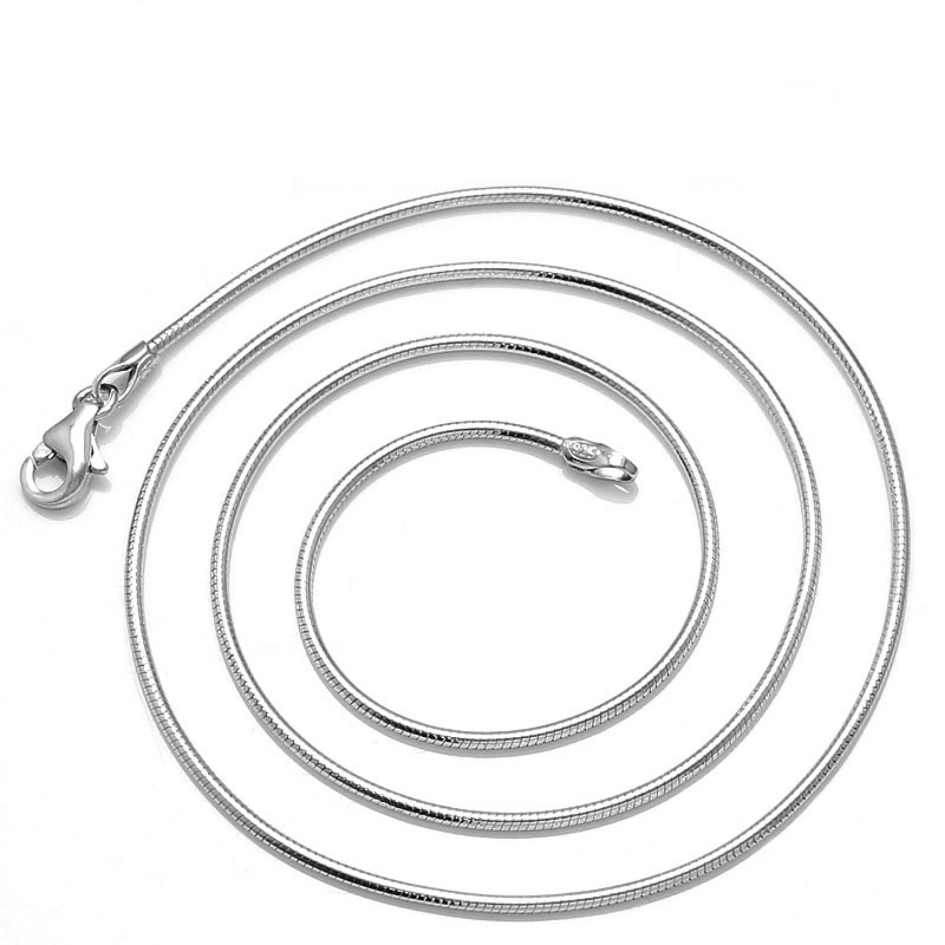 Dây chuyền thời trang lụa đơn n Cao cấp HHN-L02 (Bạch kim)