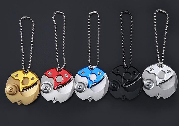 Móc khóa mini thép không gỉ cực chất (màu ngẫu nhiên)