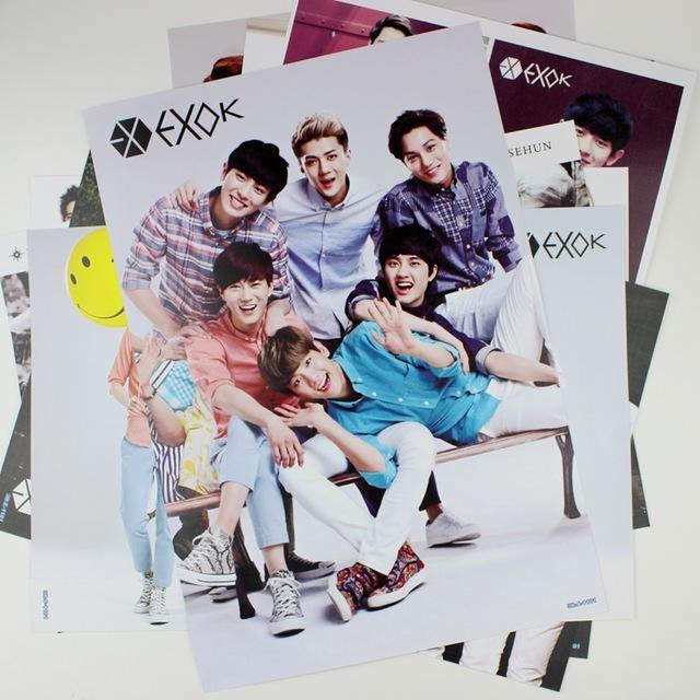 Combo 8 tấm poster EXO khổ lớn