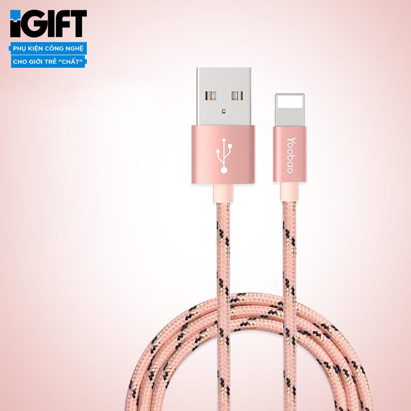 [BH 12 tháng 1 đổi 1] DÂY CÁP SẠC DÀNH CHO IPHONE/IPAD LIGTNING - 1M5 - YB422
