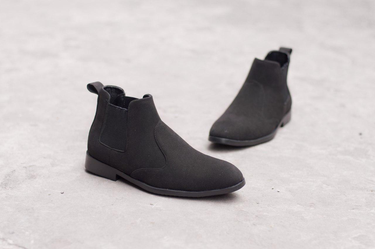 Giày chealsea boot nam cạnh chun đen buck CB520-DENBUCK ( L)