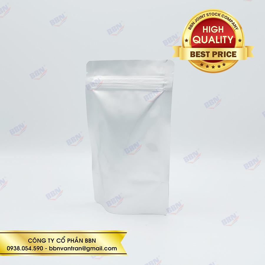 Túi zip đứng 2 mặt bạc 12x17cm TL 100g (kg)