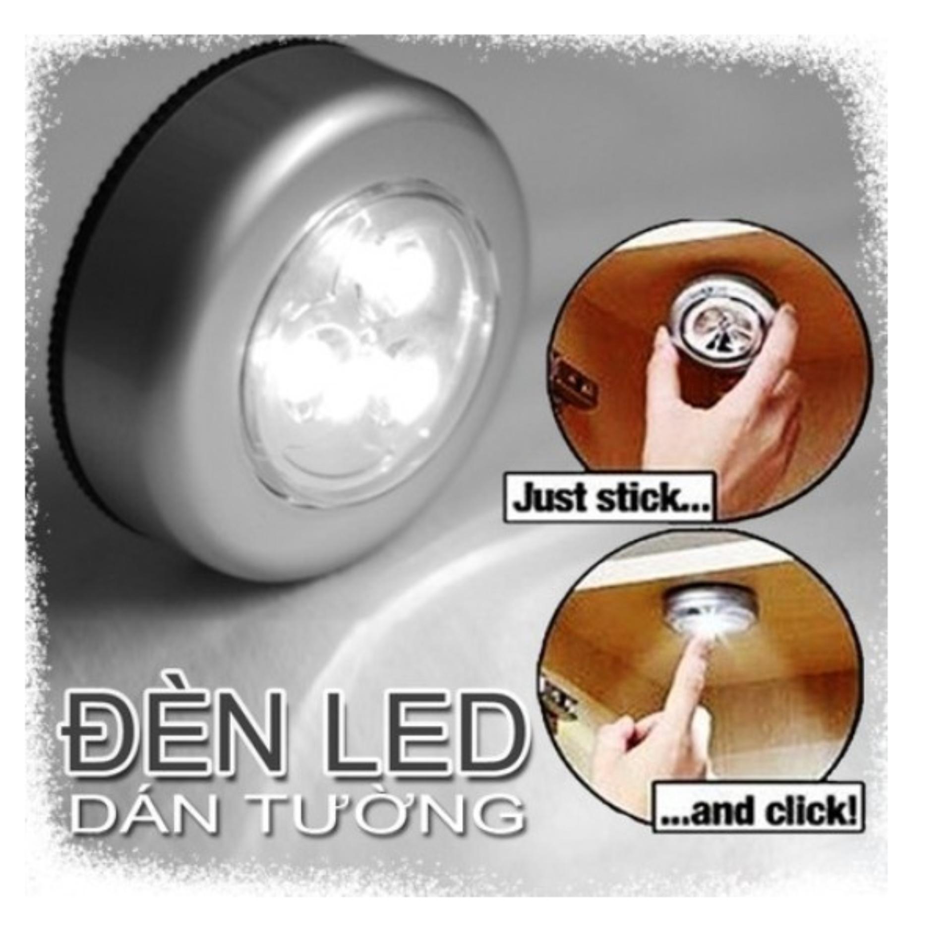 Bộ 4 đèn led dán tường loại 3 bóng.