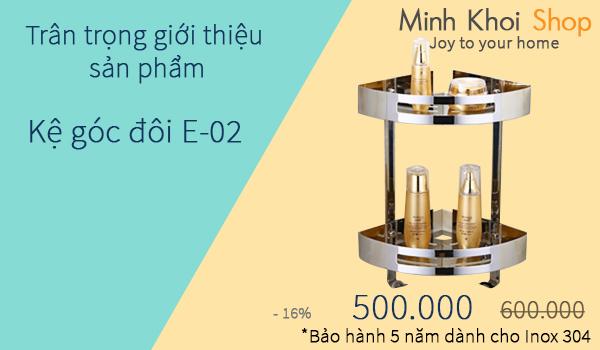 Kệ góc đôi E-02