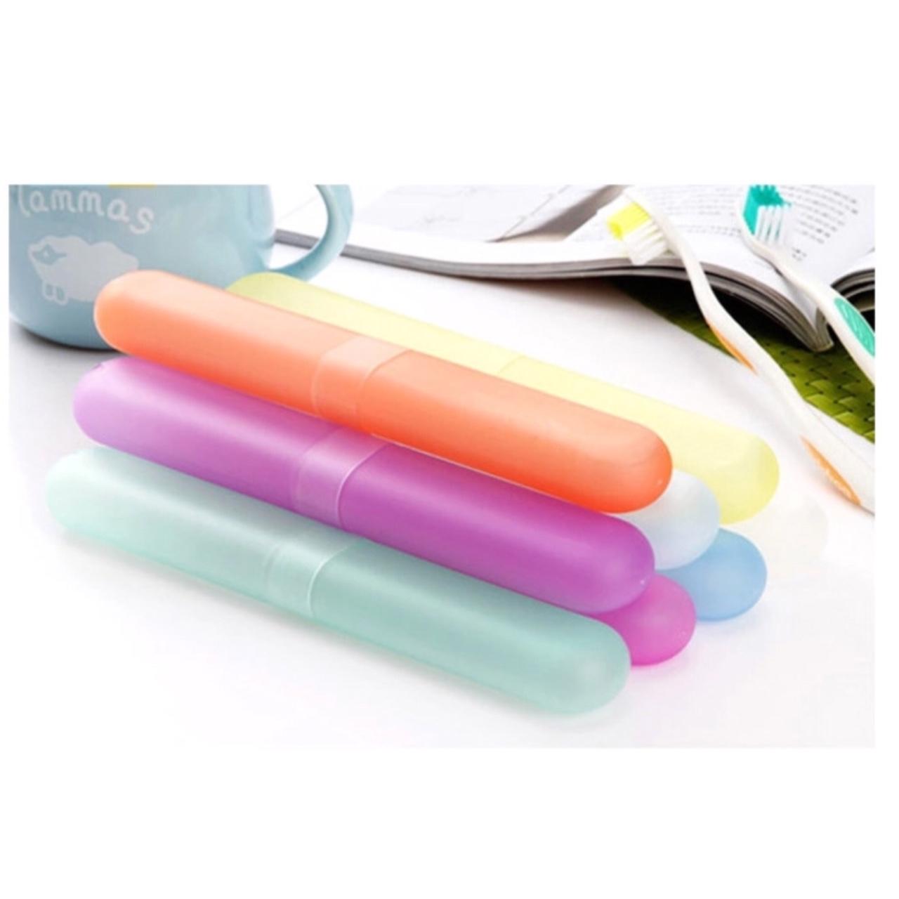 [HCM]COMBO 2 HỘP ĐỰNG BÀN CHẢI ĐÁNH RĂNG SẮC MÀU