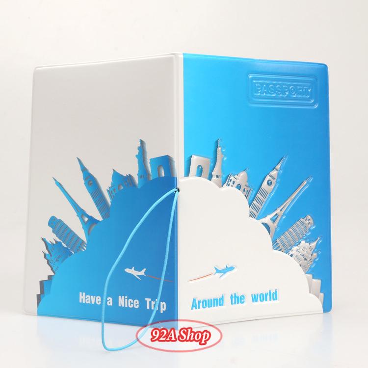 Vỏ hộ chiếu Passport Around The World 3D