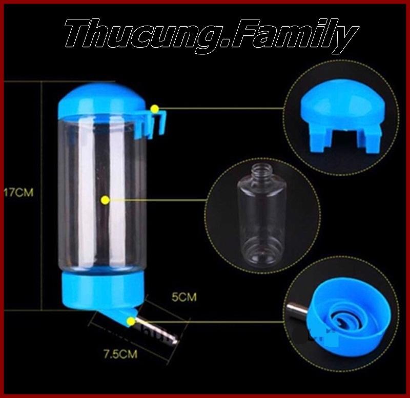 Bình nước treo chuồng, Bi lăn cho Chó- Mèo 400ml.