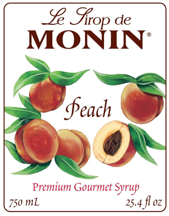 Syrup Monin Peach (Hương Đào) Chai 700ml