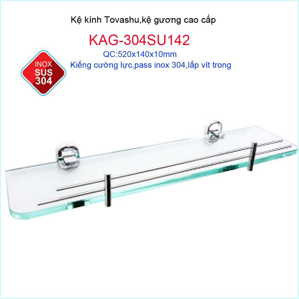 Kệ kính nhà tắm, kệ kiếng, kệ gương Tovashu KAG-304SU142