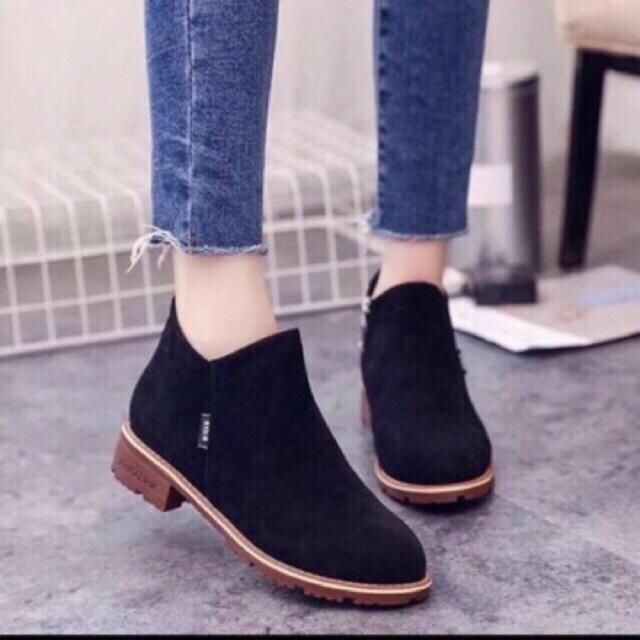 Bốt nữ thời trang cổ thấp