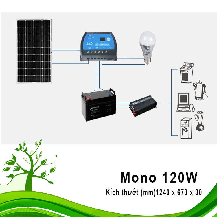 Tấm pin năng lượng mặt trời 120W 18V Solar panels 120W