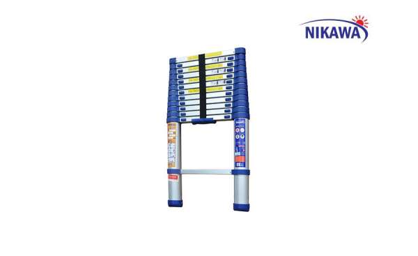 Thang nhôm rút đơn Nikawa Nhật Bản 3,8m trọng tải 150kg