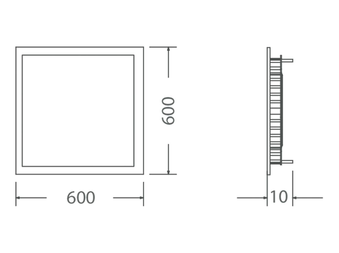 Đèn LED Slim Panel 600x600 MPL051-048WS658LB6/MPL051-048WS658LB6/MPL051-048WS658LB6