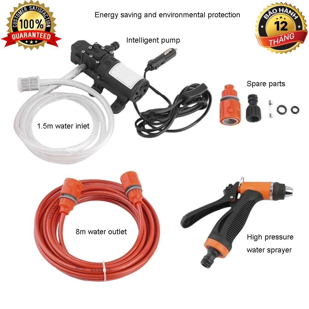 Bộ Máy bơm rửa xe tăng áp lực nước mini loại 1