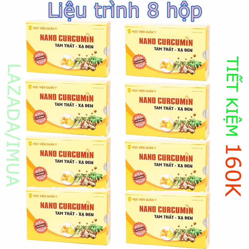 [HCM]Liệu trình 8 hộp Nano Curcumin Tam Thất Xạ Đen hỗ trợ hệ tiêu hóa