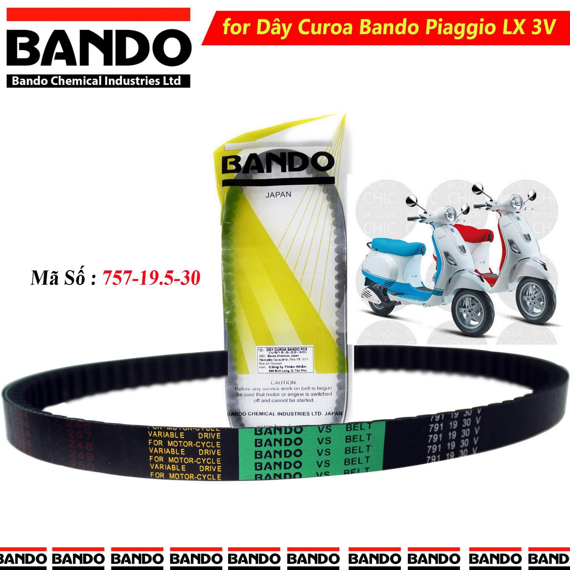[HCM]Dây curoa Piaggio LX 3V nhập khẩu ( Bando Thai Lan )