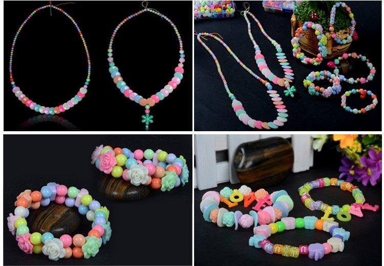 Bộ xâu vòng hạt cườm cho bé