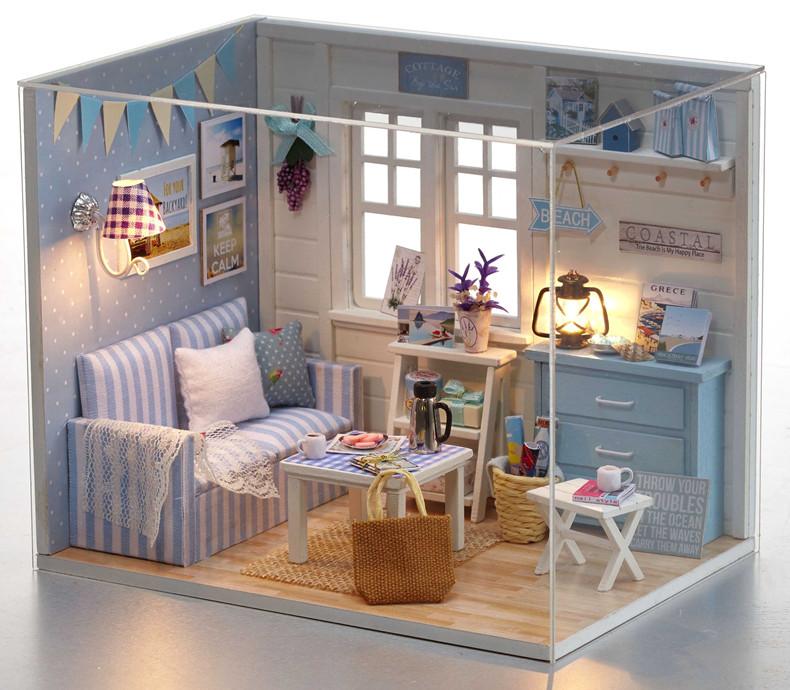 Bộ mô hình lắp ghép DIY - Căn phòng búp bê H-016