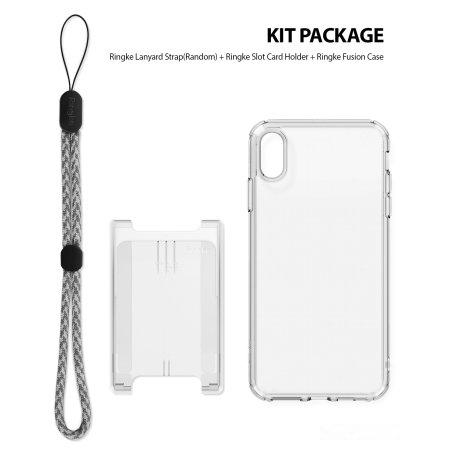 Ốp lưng iPhone Xs / X Ringke Fusion kèm bộ Kit (Nhiều Màu)