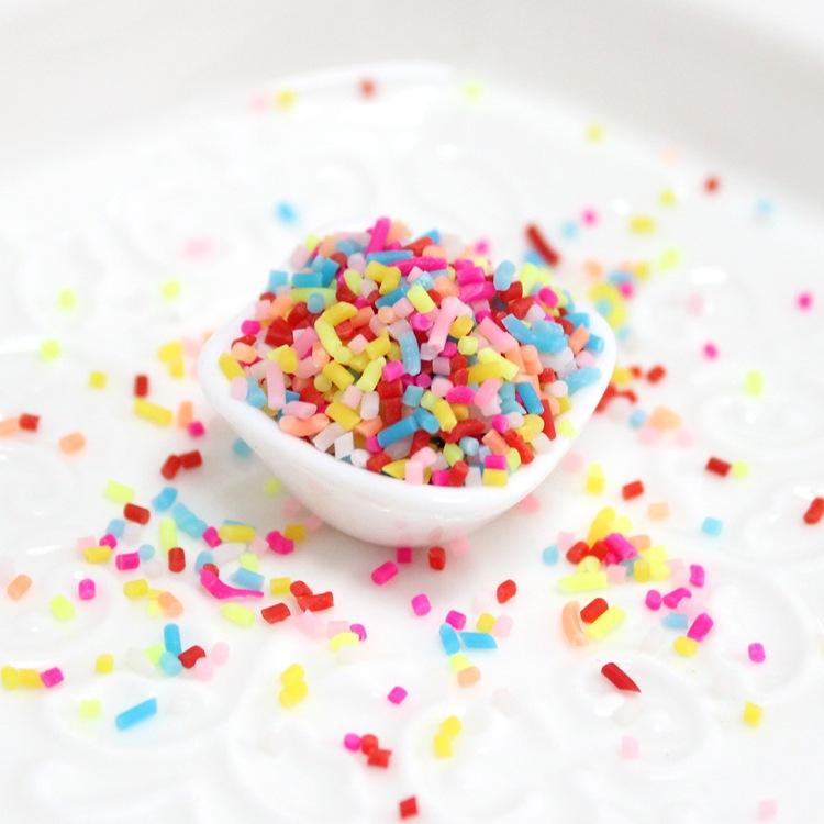 [HCM]50g cốm trộn trang trí slime - cốm cầu vồng