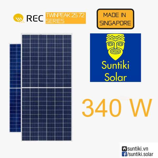 Tấm pin năng lượng mặt trời REC 340W 72 cell (Solar Panels) 340W (101-150 tấm)