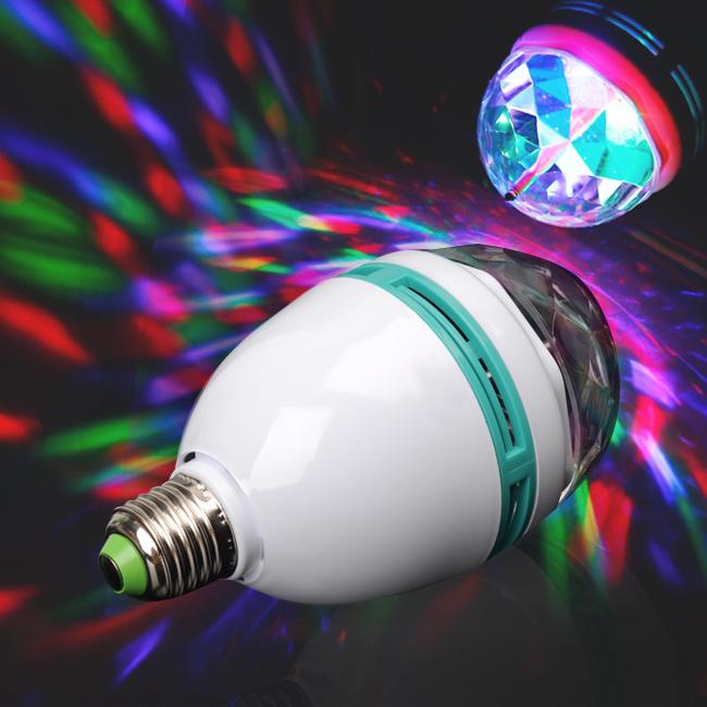 Bóng đèn Led đổi màu dùng cho sân khấu, karaoke chuyên dụng E27-220V