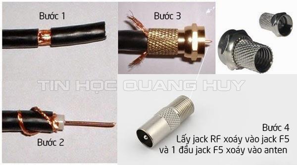 Bộ đầu jack cắm anten tivi
