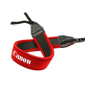 [HCM]Dây đeo chống mỏi JYC cho máy ảnh Canon (Đỏ phối trắng).