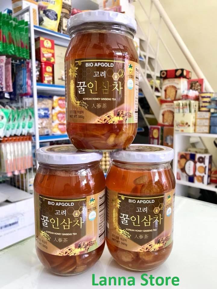 HCMSâm tươi ngâm mật ong Hàn Quốc Bio Apgold 580g Lọ