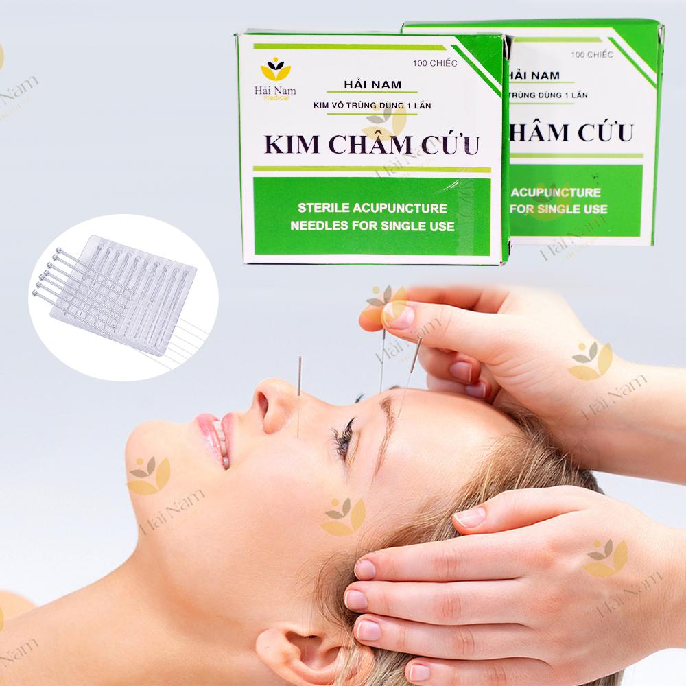 Kim châm cứu Hải Nam số 5 (hộp 100 chiếc dạng vỉ tiệt trùng)