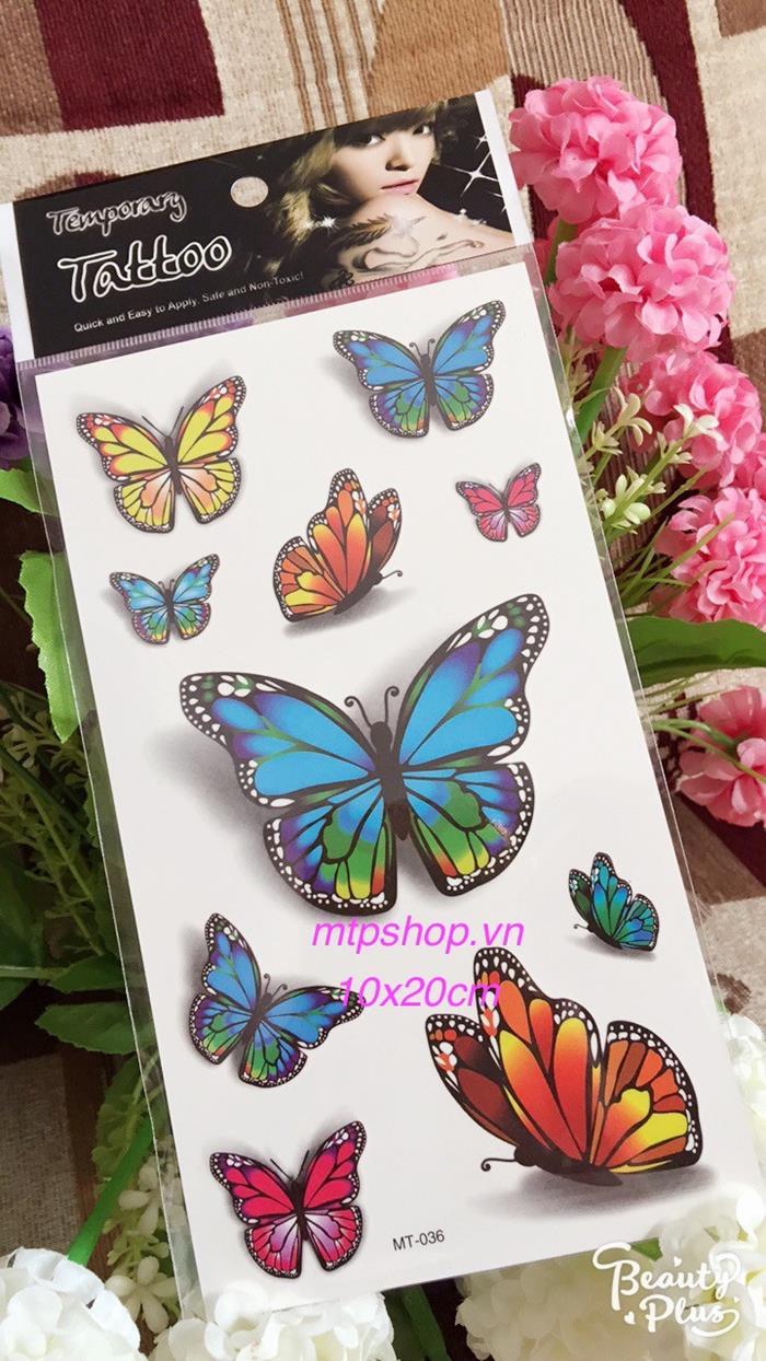 Hình xăm con bướm MT-036 10×20