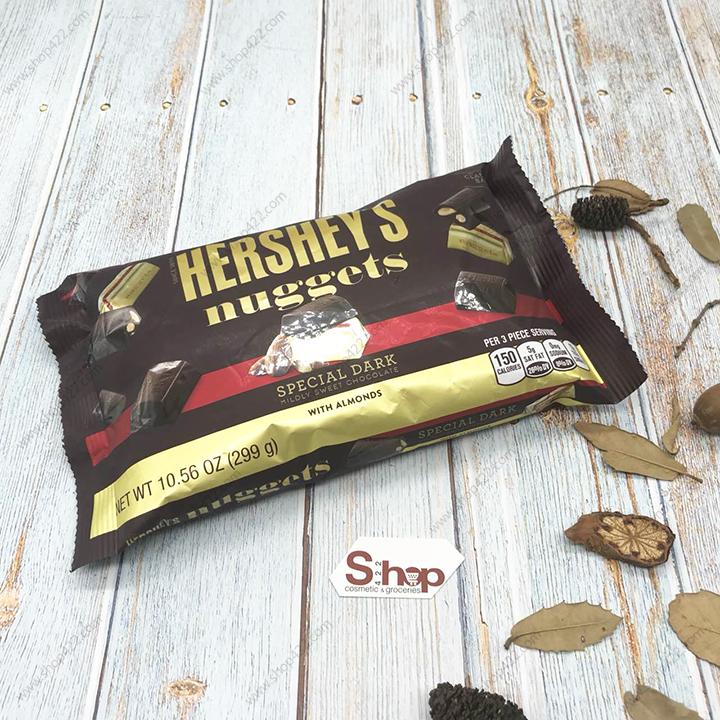 Kẹo Chocolate Hersheys Nuggets Special Dark 299g
