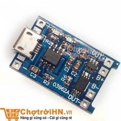 MODULE Sạc Pin TP4056 1A Micro V2 - IC Bảo Vệ Quá Dòng - Quá Áp