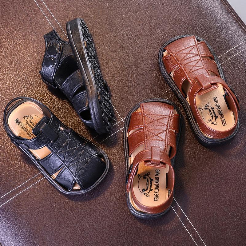 Dép Sandal bé trai - đen/nâu - Size 25 đến 30 - V109