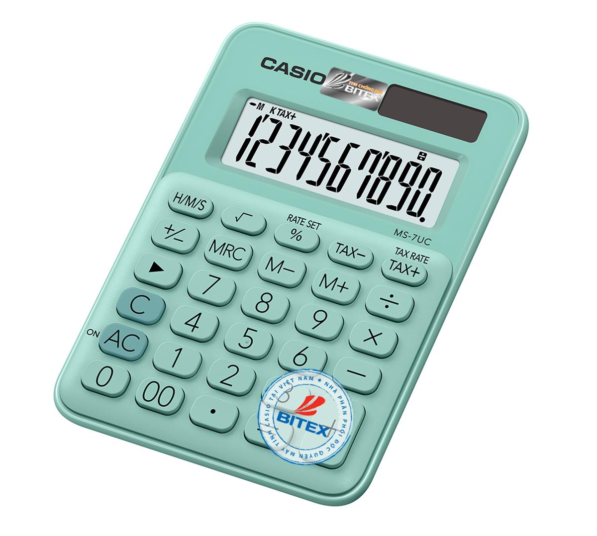 [HCM]Máy tính sắc màu Casio MS7UC