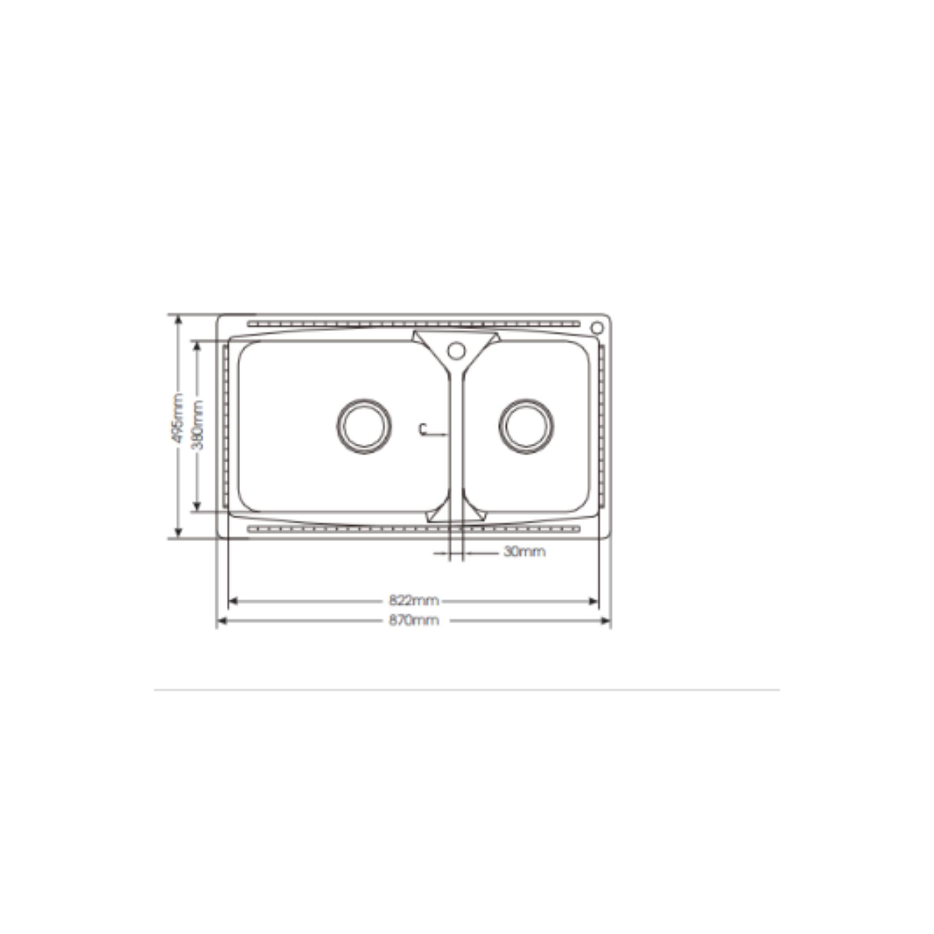 Chậu rửa chén 2 hộc moen model: 23601s-30