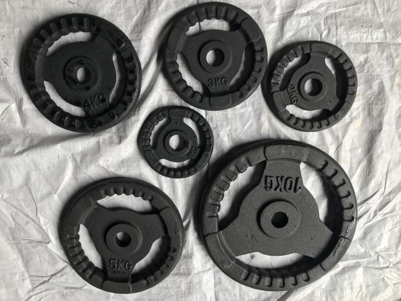 BỘ 2 TẠ THÁO LẮP 9,3KG ( 8 MIẾNG TẠ GANG 2KG)