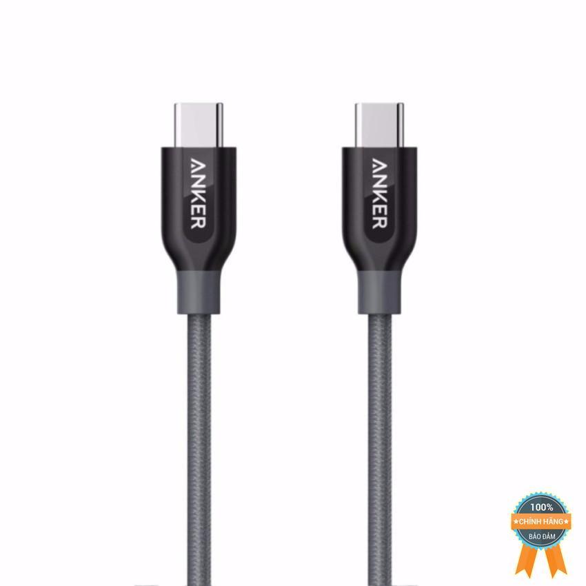 [HCM]Cáp Anker PowerLine+ USB-C ra USB-C 2.0 - Dài 0.9m - A8187