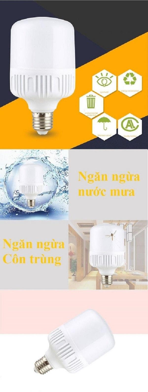 Bóng đèn LED BULD TRỤ 30W (Ánh sáng Trắng)