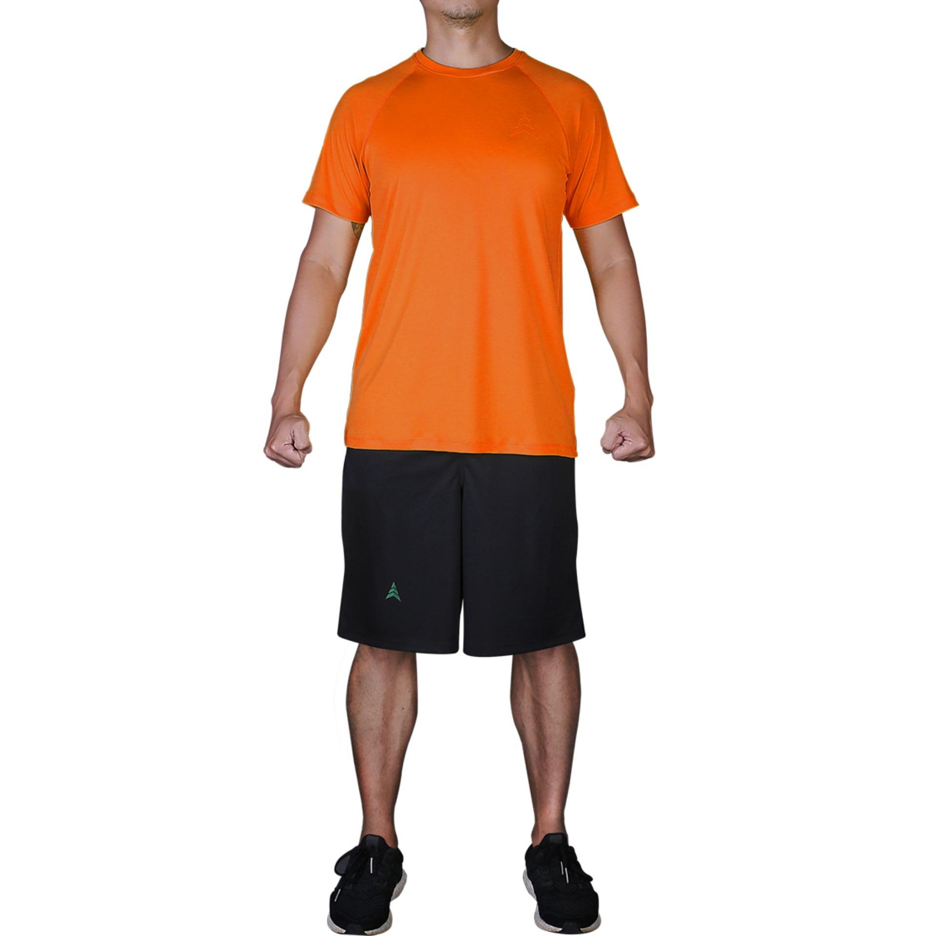 Men's Ulight Plain Sport Tee Original Orange A095