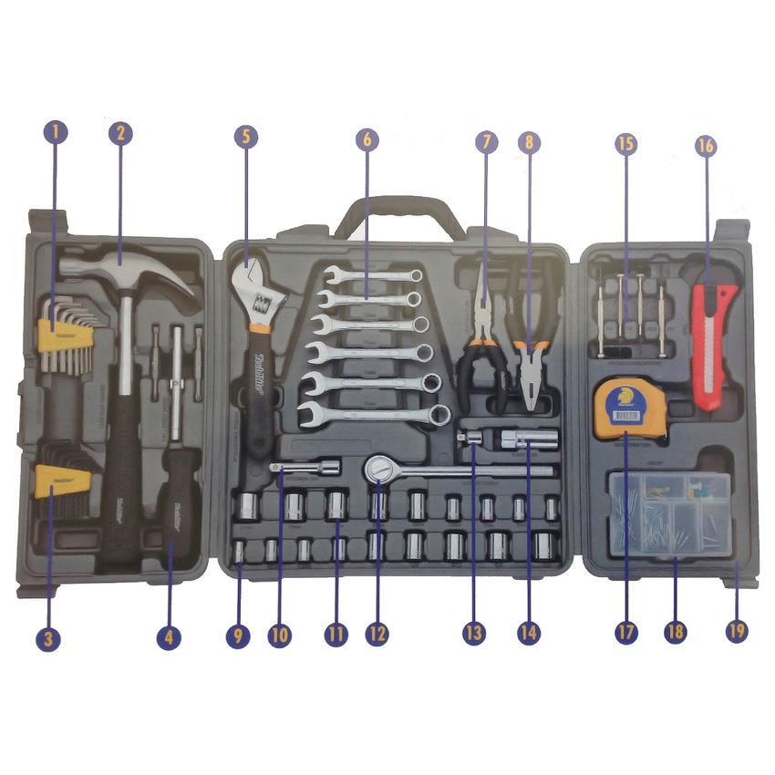 Bộ dụng cụ gia đình 160 chi tiết TechRite HTT0049