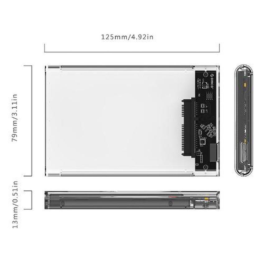 Box HDD 2.5  USB 3.0 Orico 2577US3-BK (đen)