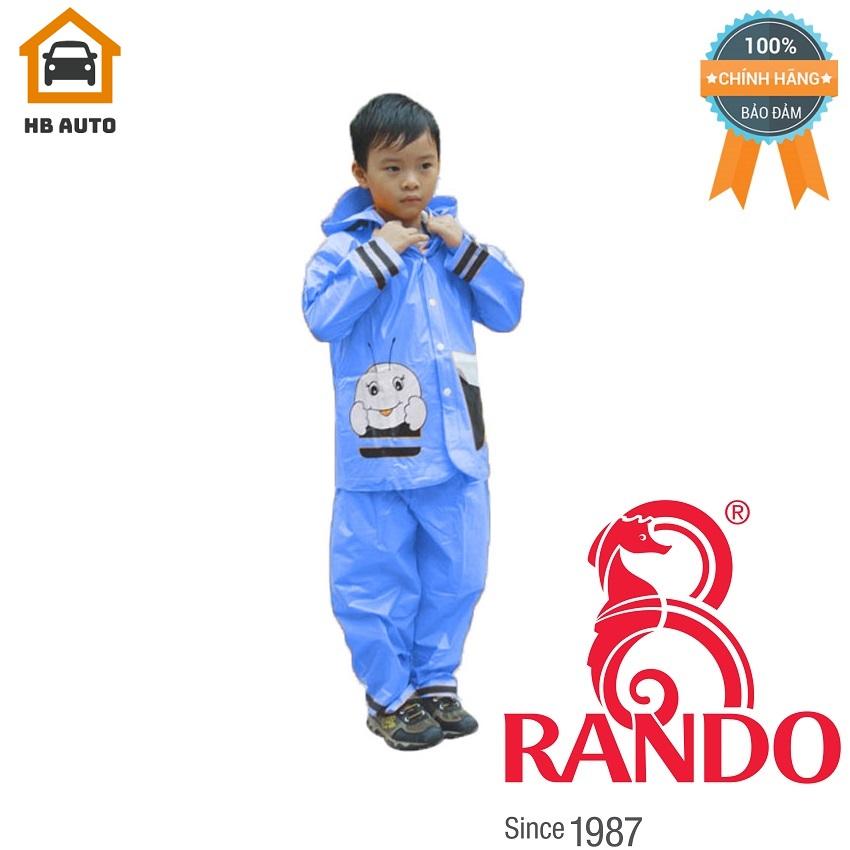 Áo mưa trẻ em bộ ong mật rando csps-20 size 5 1.3 – 1.45 m
