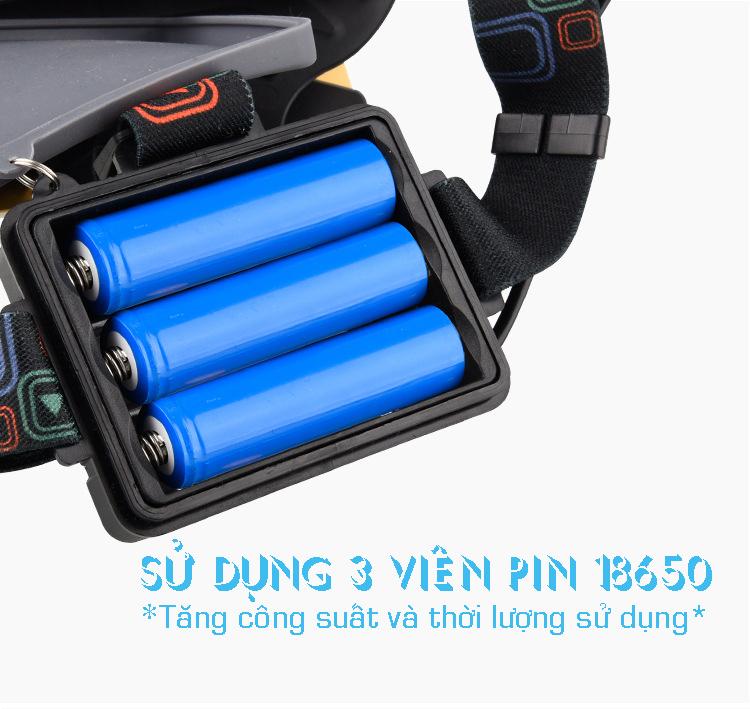Đèn pin đội đầu siêu sáng công suất lớn